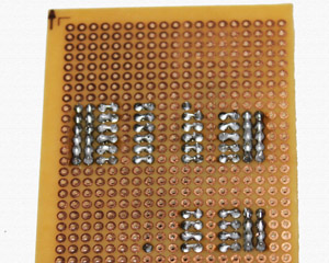 solder signal pins in right